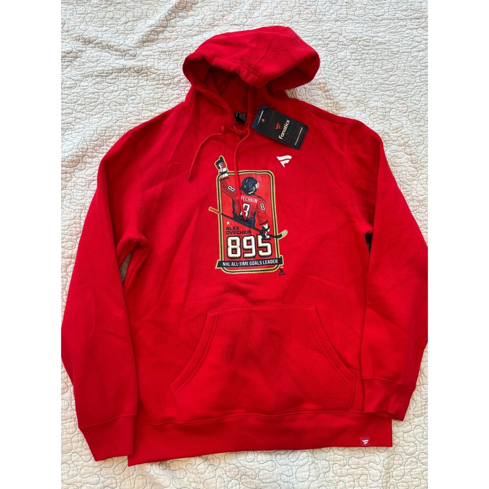 Fanatics Alex Ovechkin NHL‎ All-Time Goals Leader 895 Hoodie Mens Medium